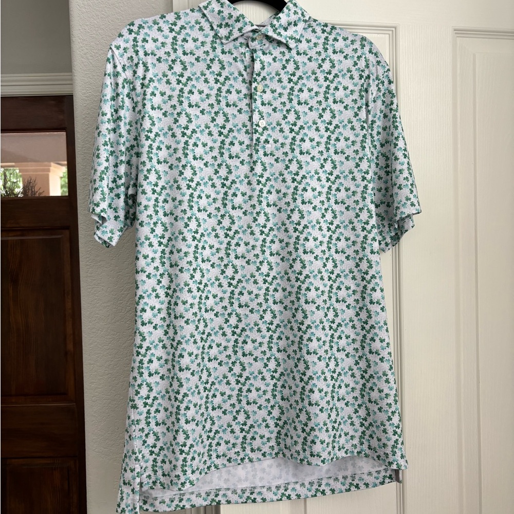 Johnnie-O Men’s Medium Shamrock Shirt ☘️